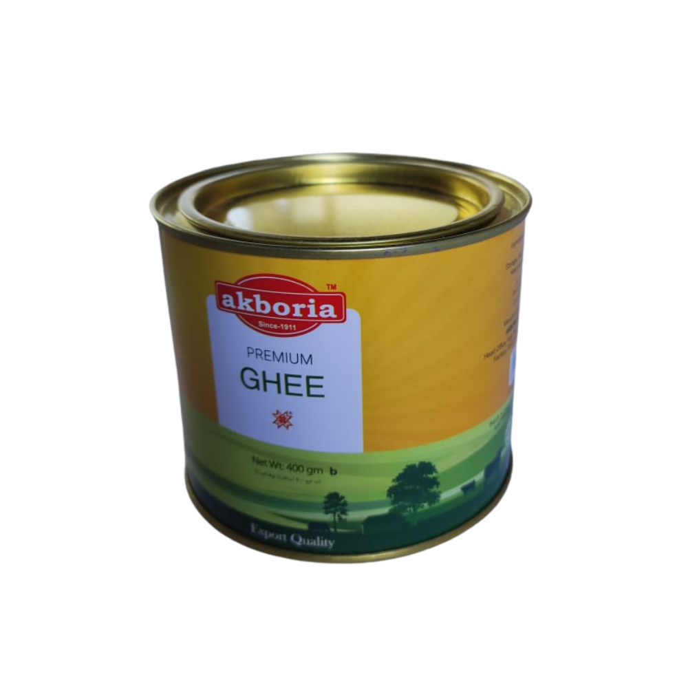 Akboria  Premium Ghee 400 gm Can  | আকবরিয়া প্রিমিয়াম ঘি ৪০০ গ্রাম ক্যান