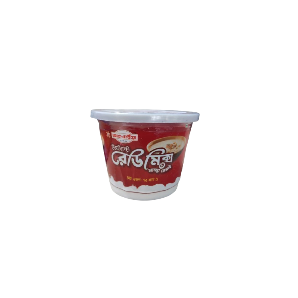 Akboria Instant Ready Mix Laccha Shemai | আকবরিয়া ইনস্ট্যান্ট রেডি মিক্স লাচ্ছা সেমাই ৭৫ গ্রাম ( 4 Cup Combo )