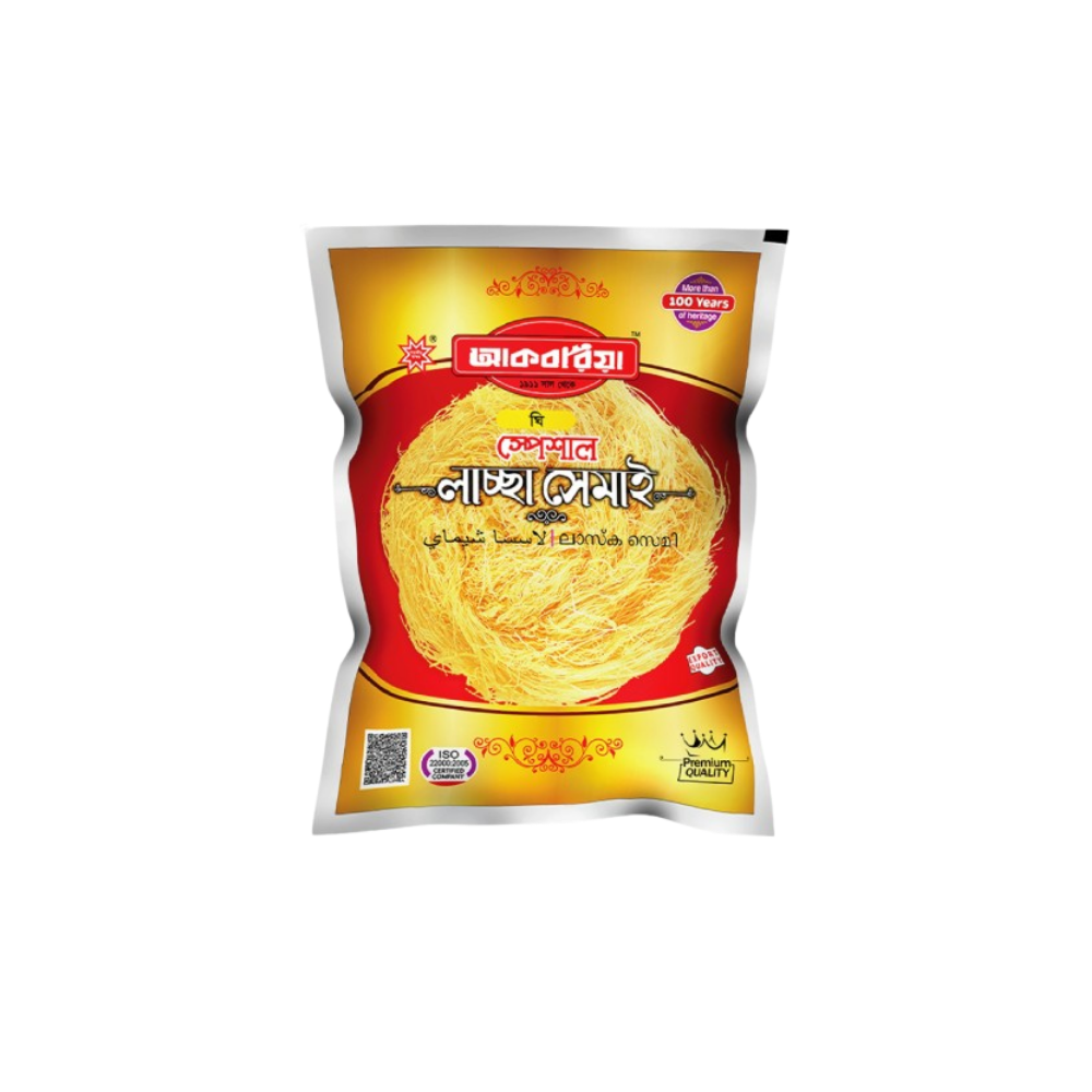 Akboria Special Ghee Laccha Shemai 225gm -আকবরিয়া স্পেশাল ঘি লাচ্ছা সেমাই  ২২৫ গ্রাম